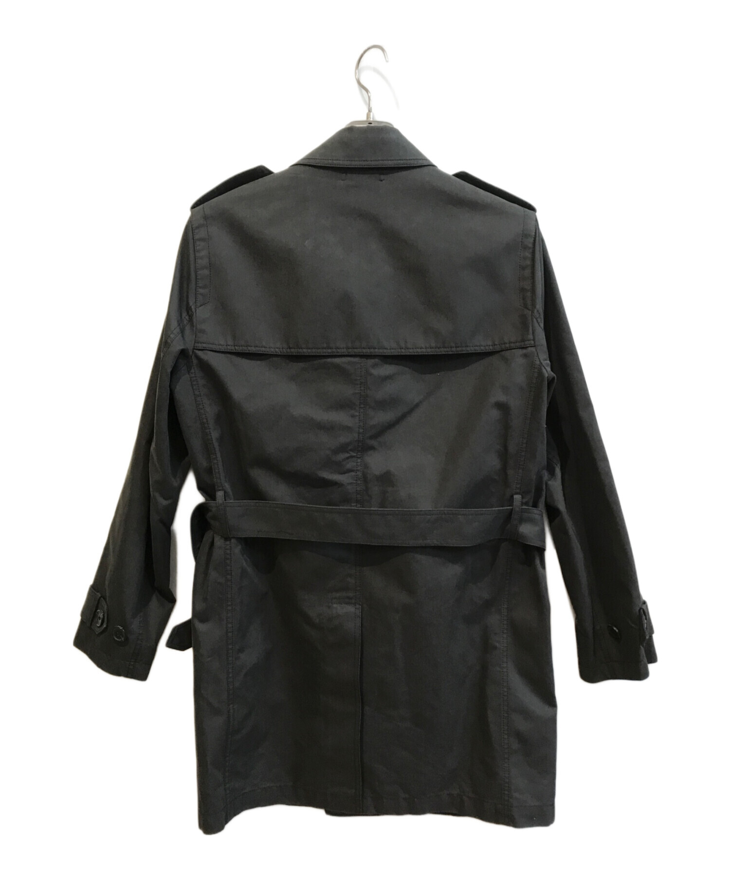 中古・古着通販】COACH (コーチ) トレンチコート ブラック サイズ:S