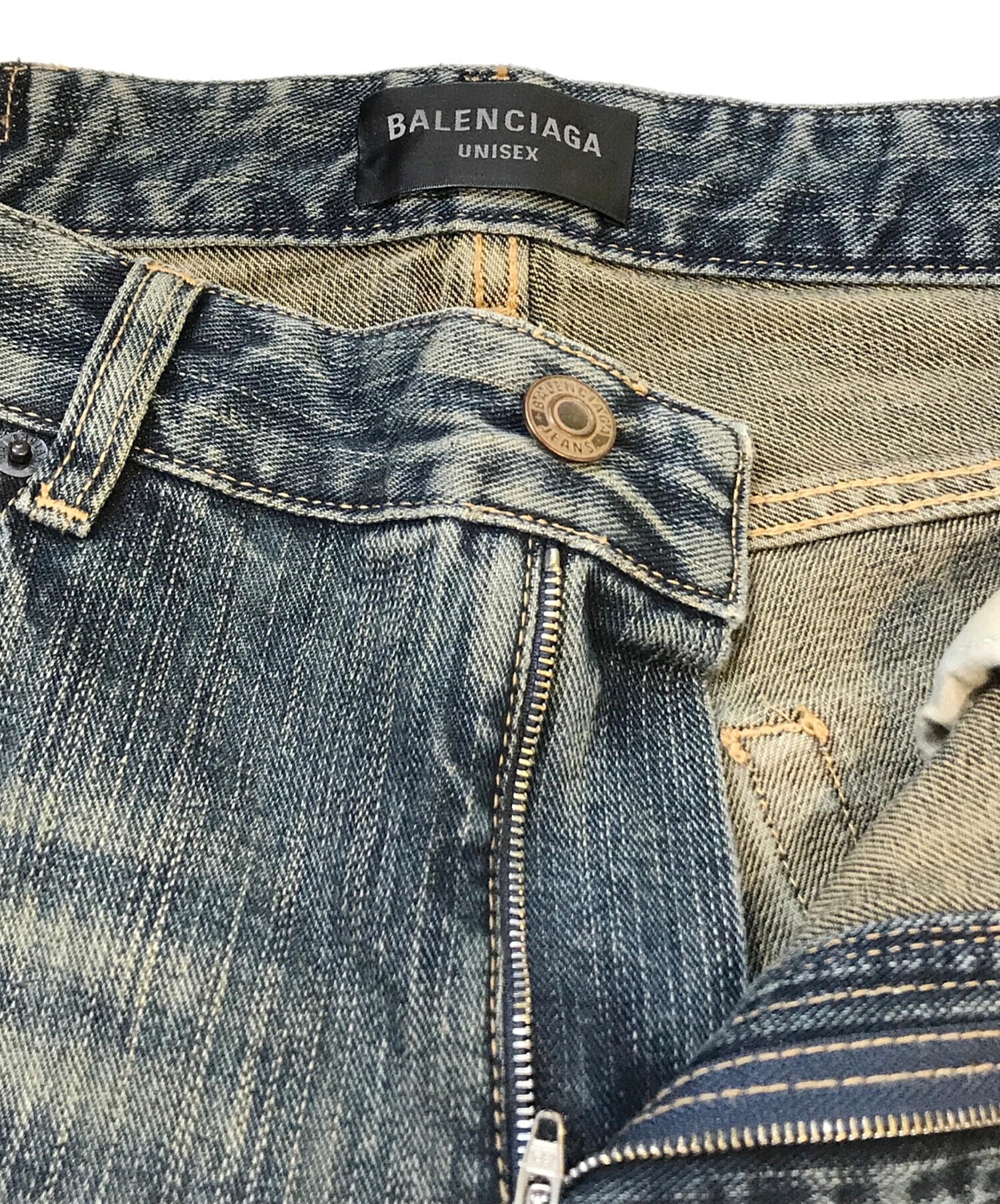 新品　完売品　バレンシアガ　デニムパンツ 中古・古着通販】BALENCIAGA (バレンシアガ) ウォッシュド加工ブーツ