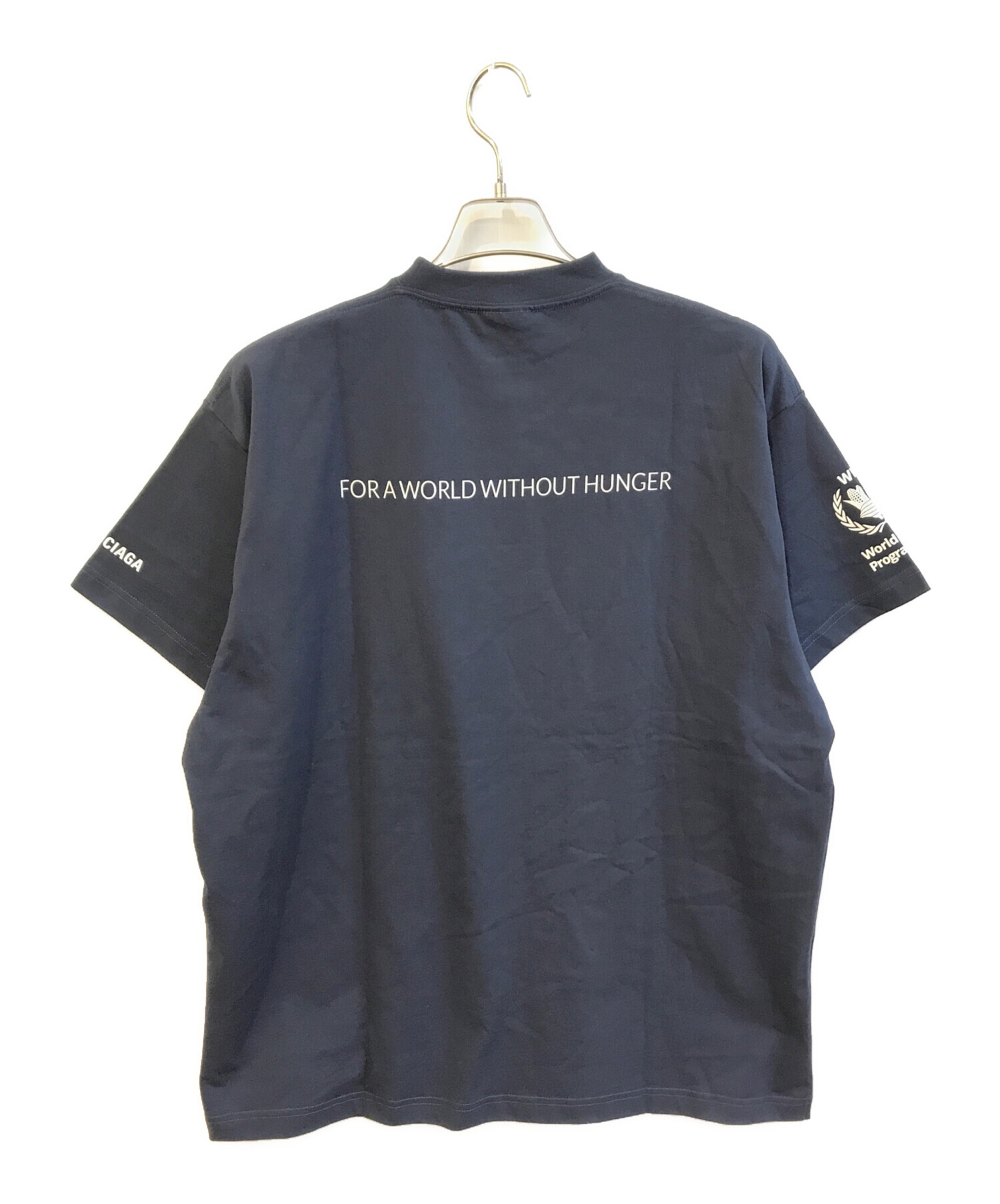 バレンシアガ ネイビー Tシャツ Lサイズ ネイビー（紺）系 BALENCIAGA 