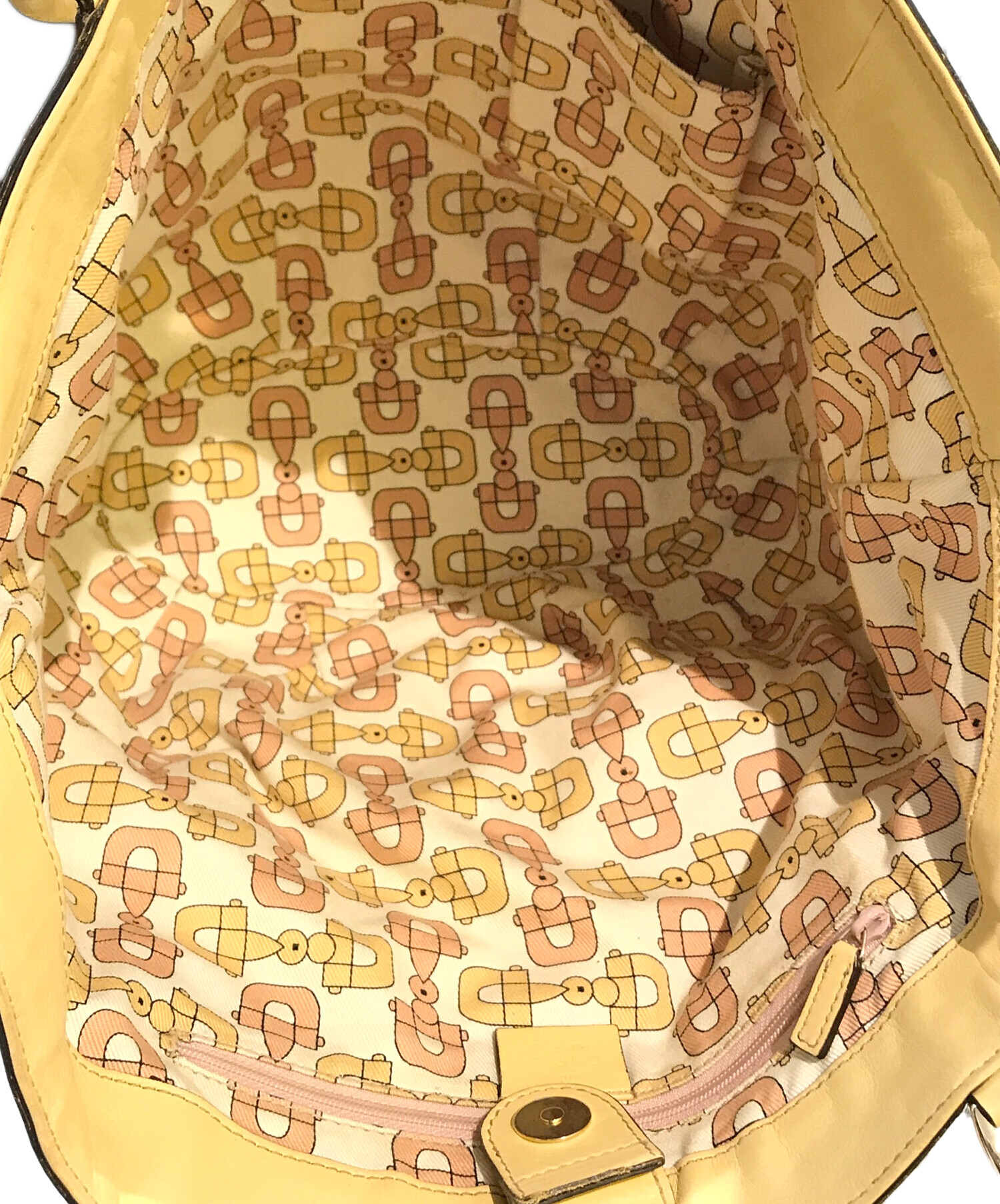 中古・古着通販】GUCCI (グッチ) トートバッグ 211982 イエロー 