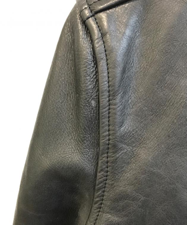 中古・古着通販】NO ID. (ノーアイディー) カウレザーVネックシングル