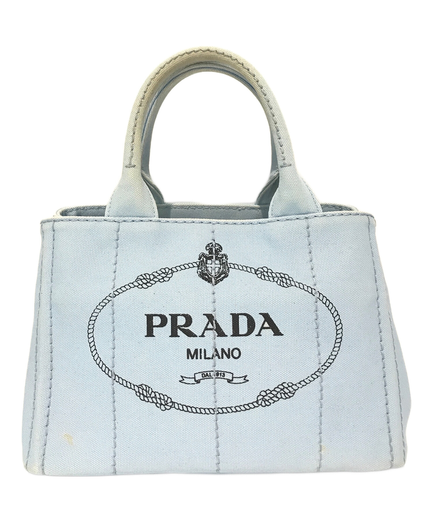 中古・古着通販】PRADA (プラダ) トートバッグ 1BG439 カナパ ブルー 