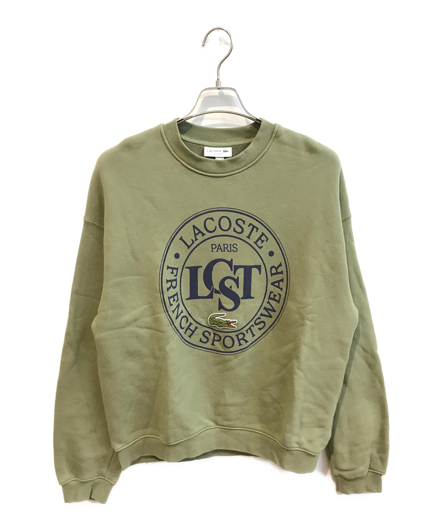 中古・古着通販】LACOSTE (ラコステ) スウェット オリーブ サイズ:M 