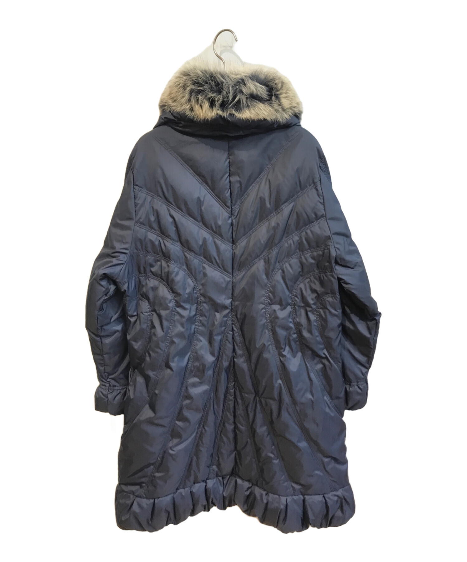 中古・古着通販】BALMAIN (バルマン) ブルーフォックスダウンコート