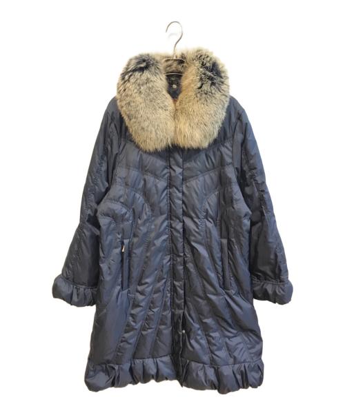 中古・古着通販】BALMAIN (バルマン) ブルーフォックスダウンコート