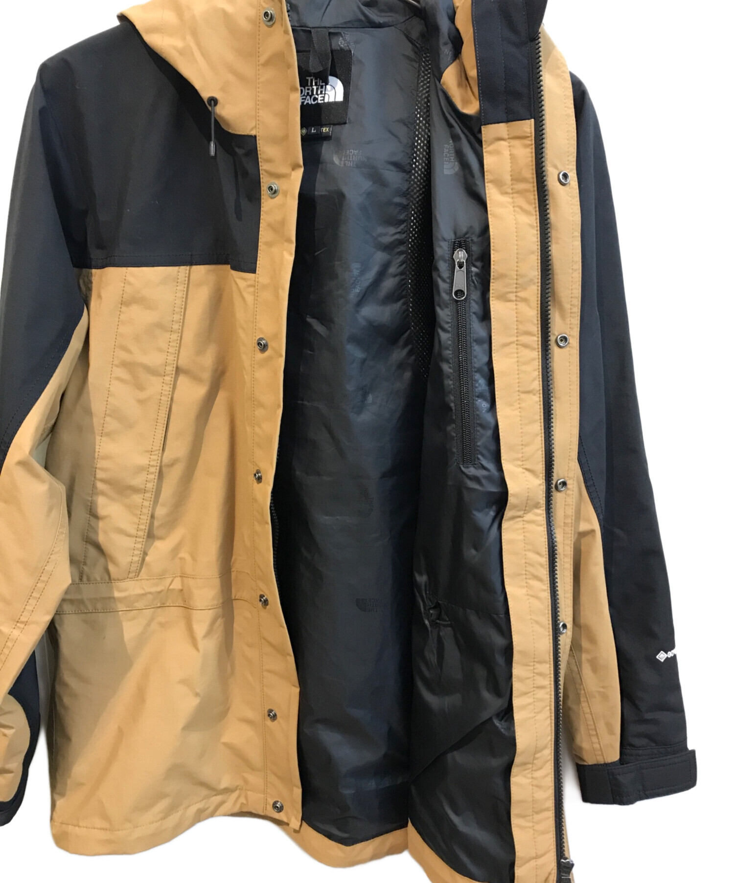 THE NORTH FACE マウンテンライトジャケット GORE-TEX M NP11834 マウンテンパーカー ベージュ ブラック メンズ ザノースフェイス【中古】5-1026M♪ 中古・古着通販】THE NORTH FACE (ザ ノース フェイス) マウンテン