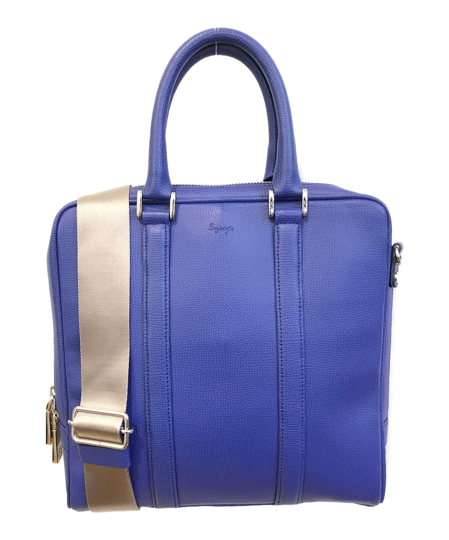 bajolugo バジョルゴ　2way ショルダーバッグ 中古・古着通販】bajolugo (バジョルゴ) 2WAYバッグ ブルー｜ブランド