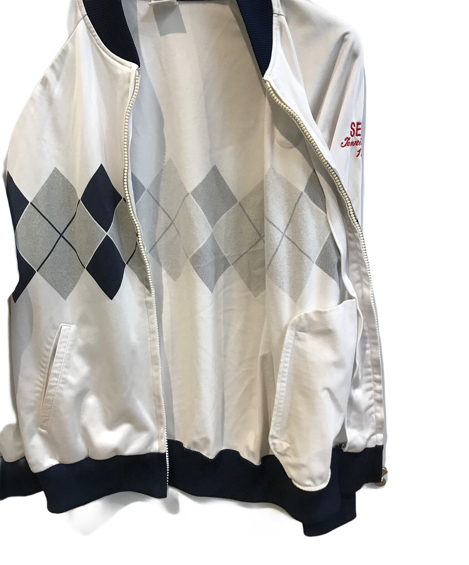 中古・古着通販】adidas (アディダス) トラックジャケット ホワイト