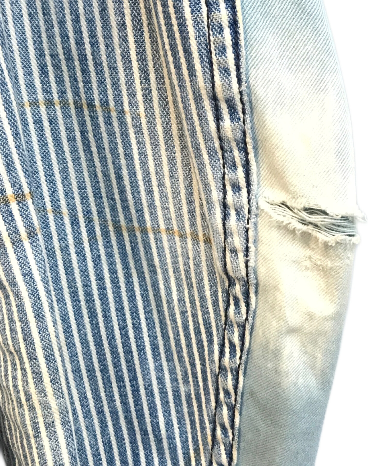 新品★タグ付き　DIESEL ヒッコリージャケット 中古・古着通販】DIESEL (ディーゼル) ヒッコリーライダースジャケット