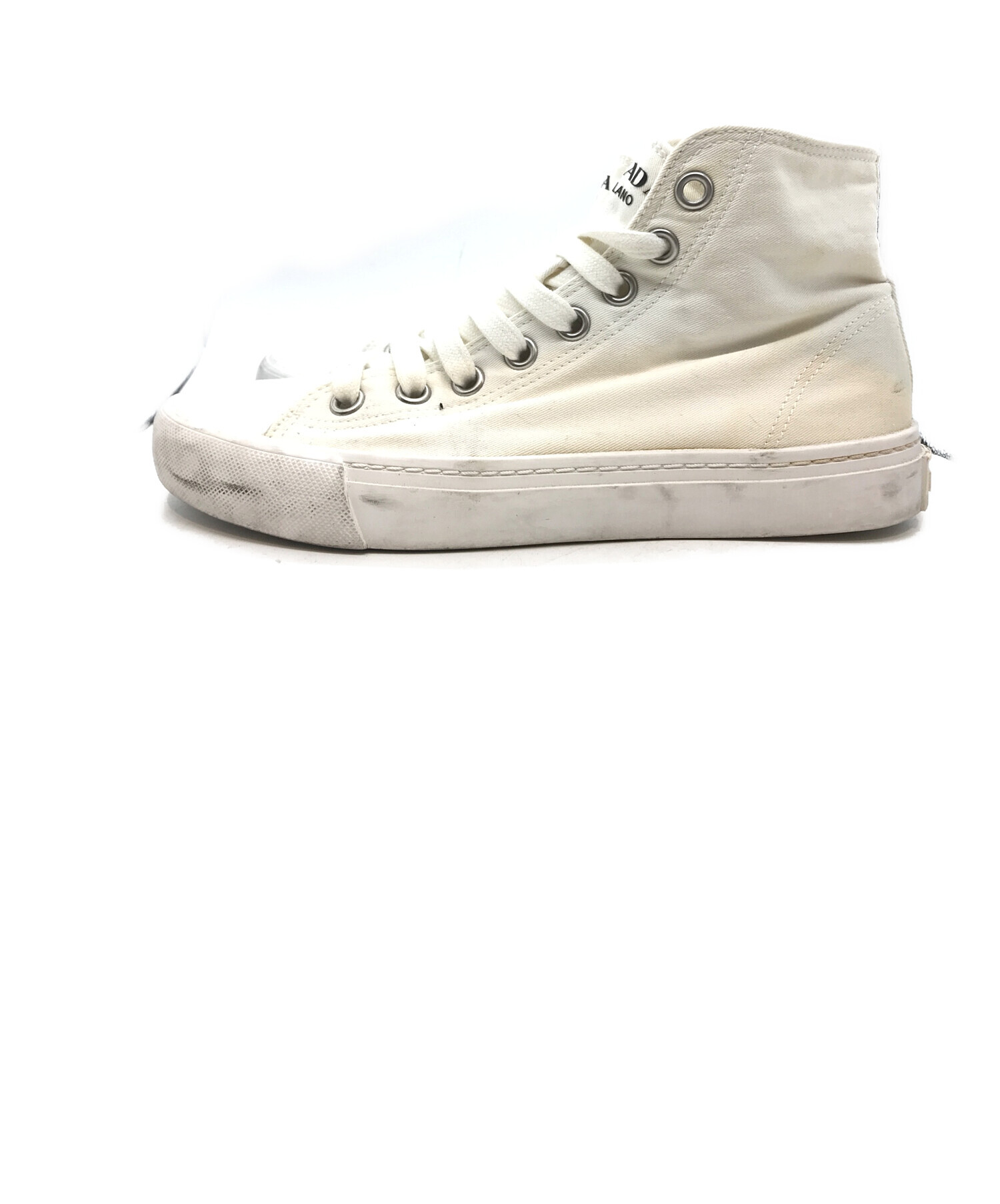 中古・古着通販】PRADA (プラダ) ハイカットスニーカー ホワイト