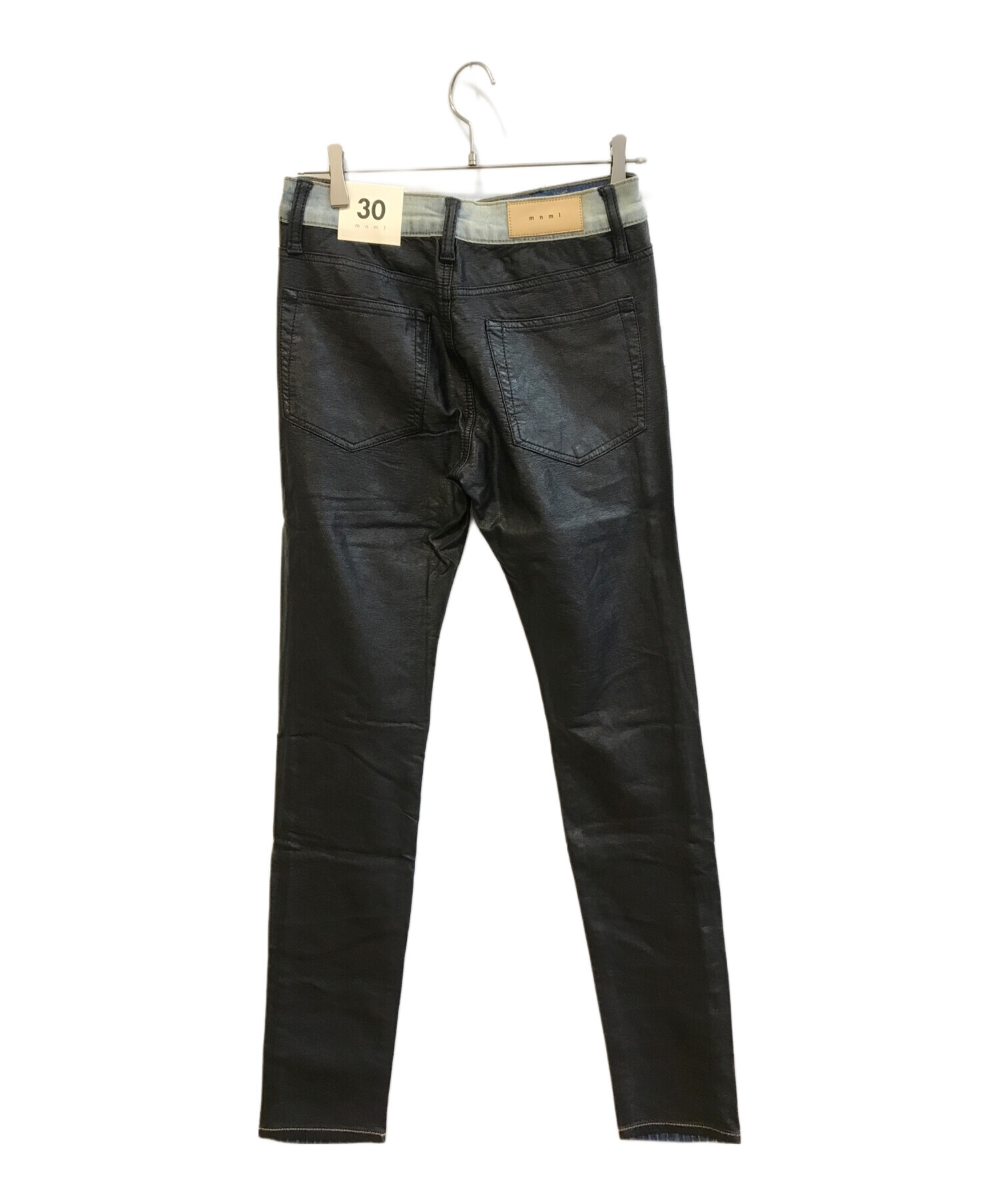 中古・古着通販】mnml (ミニマル) X158 STRETCH DENIM ブルー×ブラック 