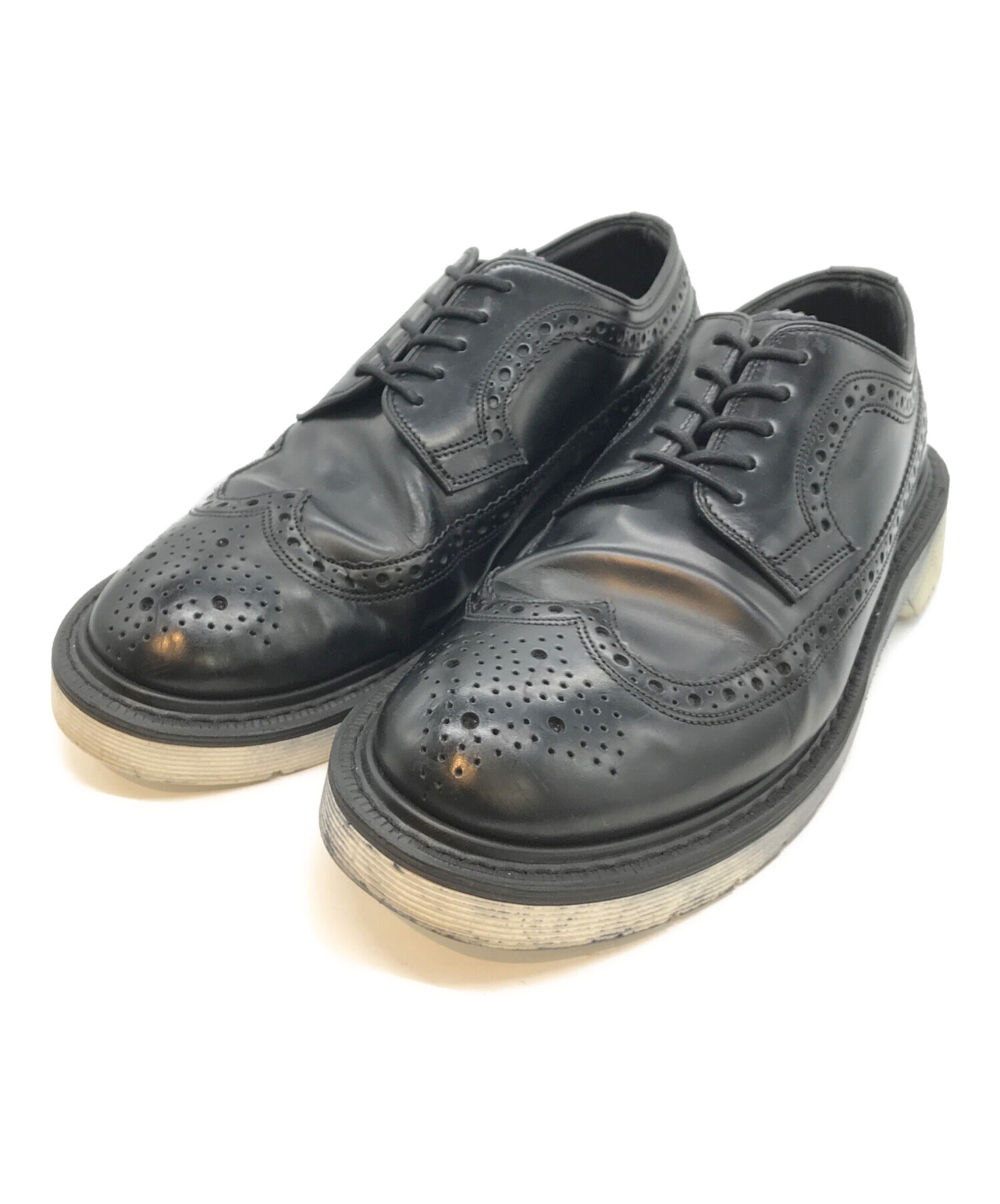 中古・古着通販】LOAKE (ローク) ウィングチップシューズ ブラック