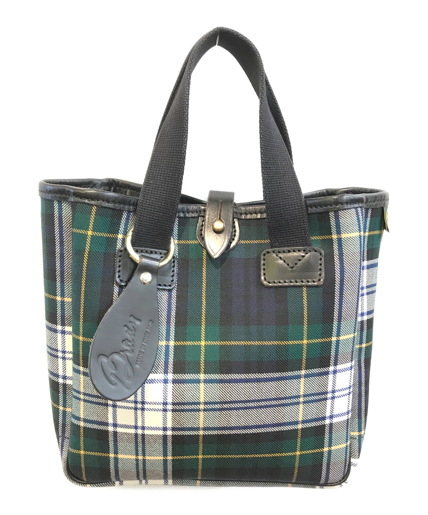 中古・古着通販】Brady (ブレディ) チェック柄ハンドバッグ グリーン