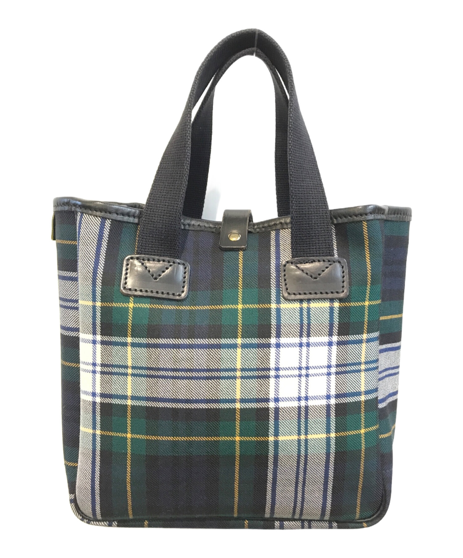 中古・古着通販】Brady (ブレディ) チェック柄ハンドバッグ グリーン