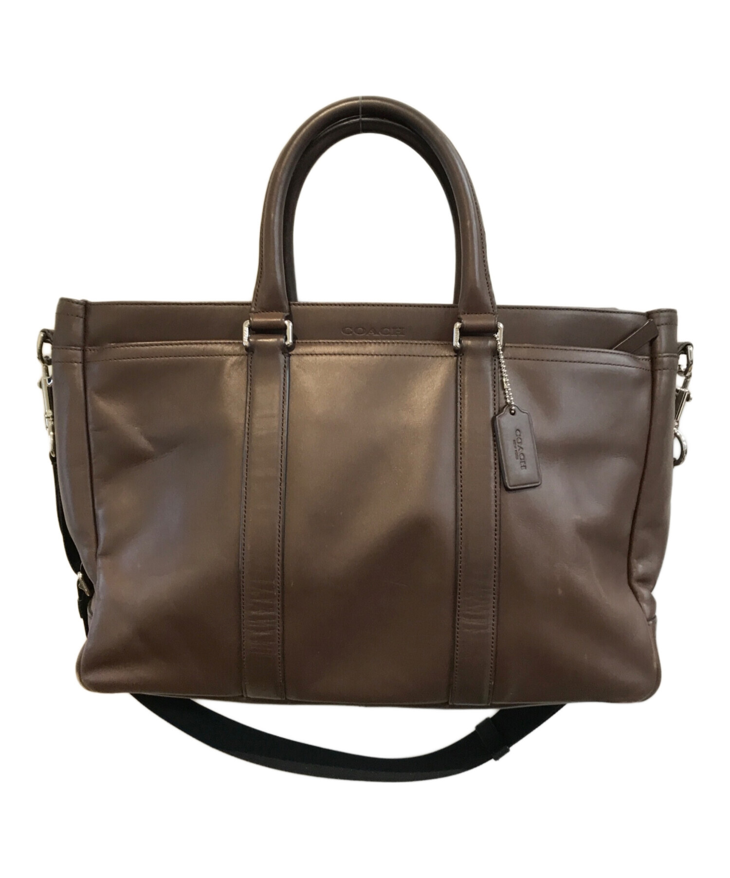 コーチ　トートバッグ　美品　メトロポリタン　レザー　ブラウン　2way 中古・古着通販】COACH (コーチ) メトロポリタンレザートートバッグ