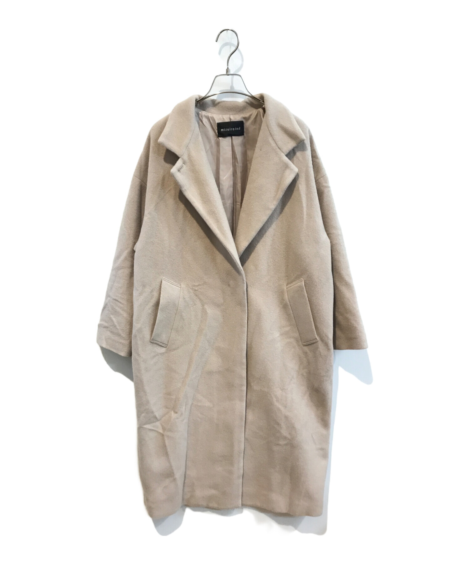 中古・古着通販】mizuiro-ind (ミズイロインド) スタンドカラーコート