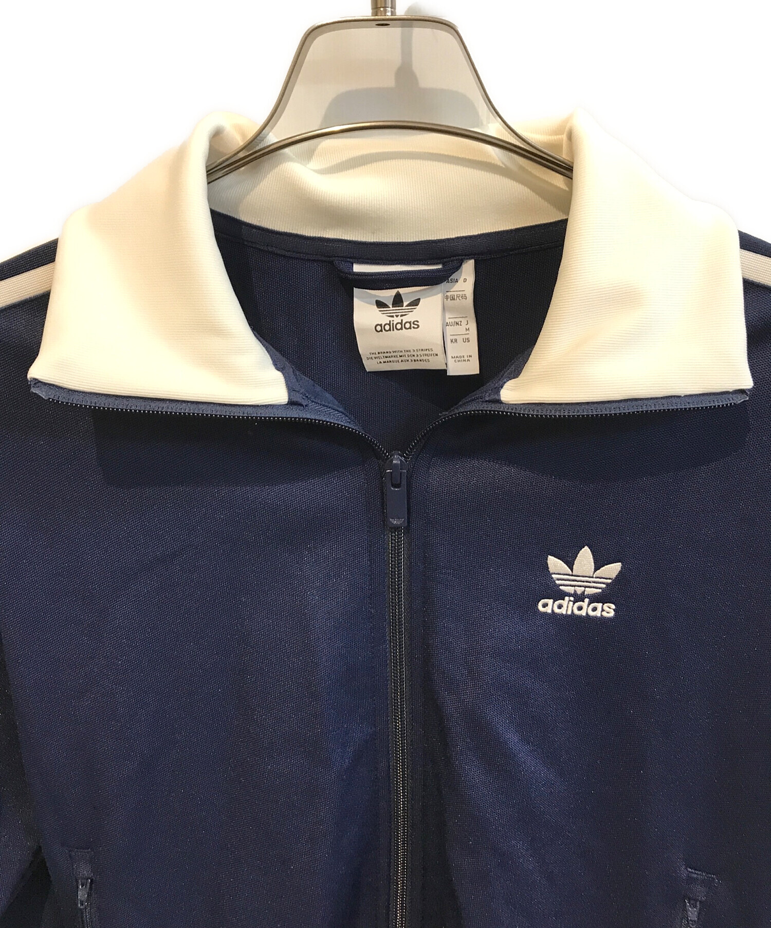 中古・古着通販】adidas (アディダス) トラックジャケット ネイビー