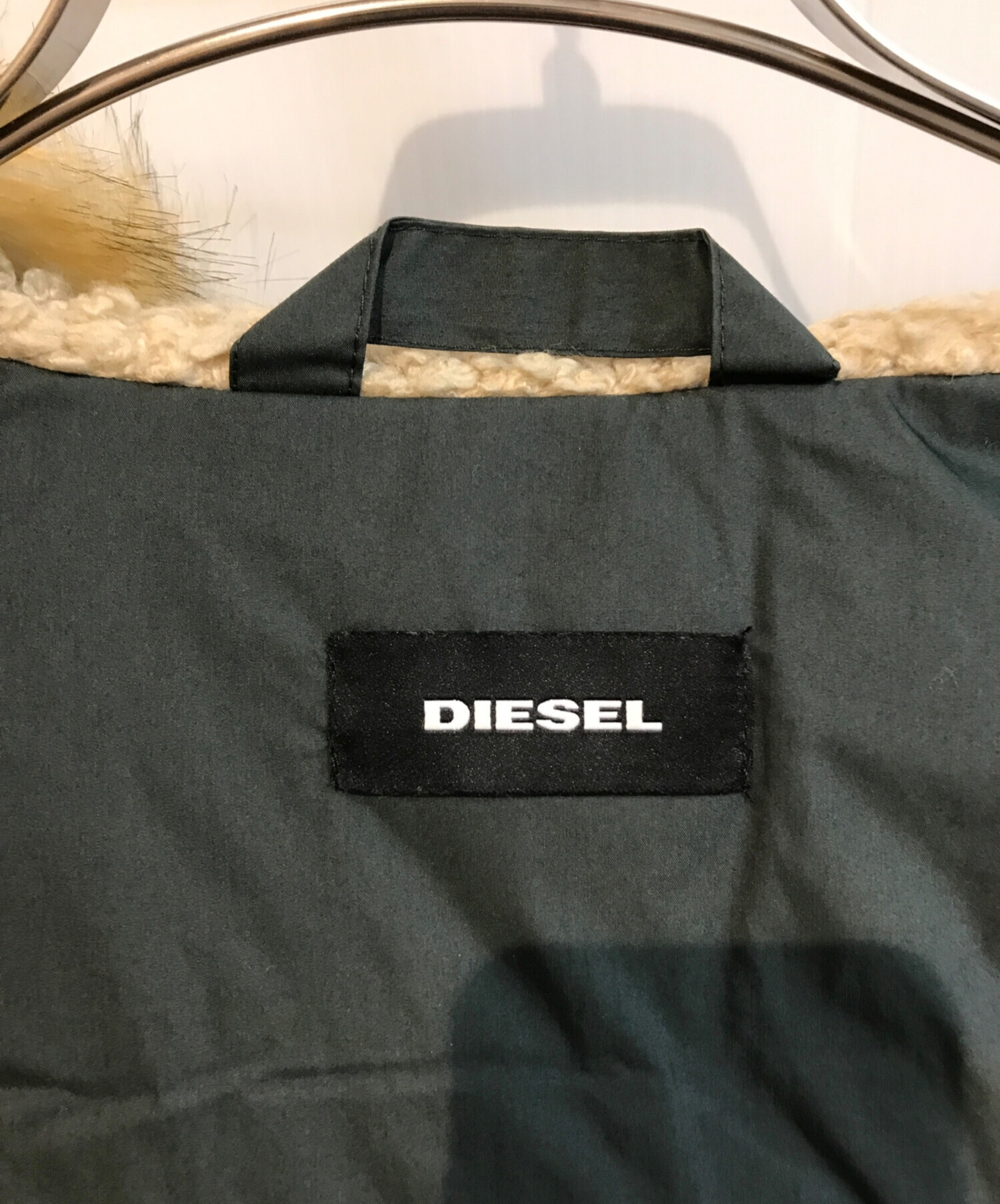 中古・古着通販】DIESEL (ディーゼル) 中綿ミリタリーコート グリーン 
