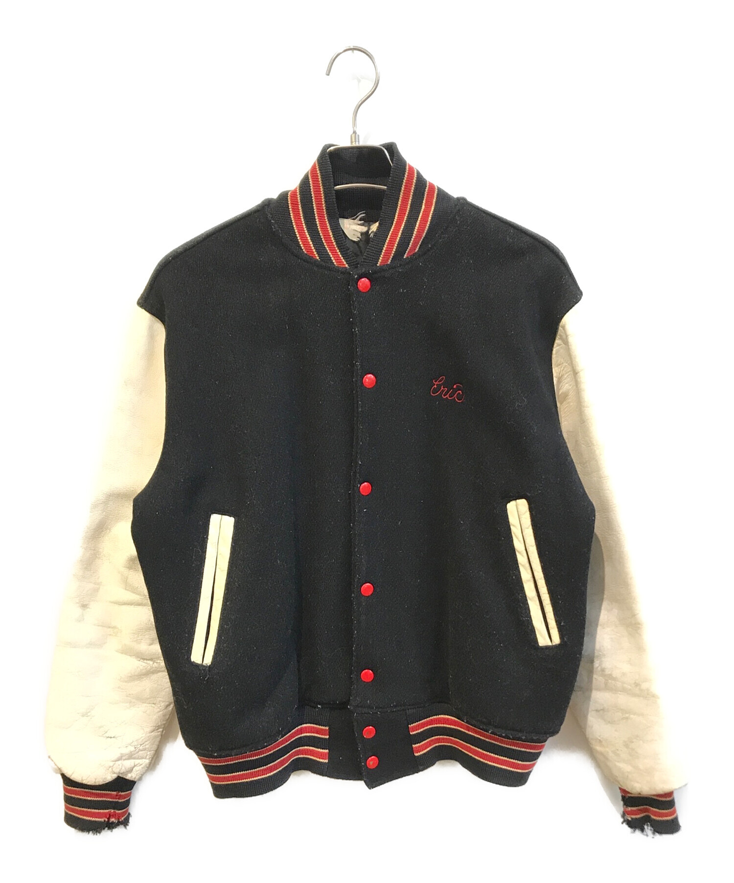 中古・古着通販】USED (ユーズド) スタジャン ブラック サイズ:L