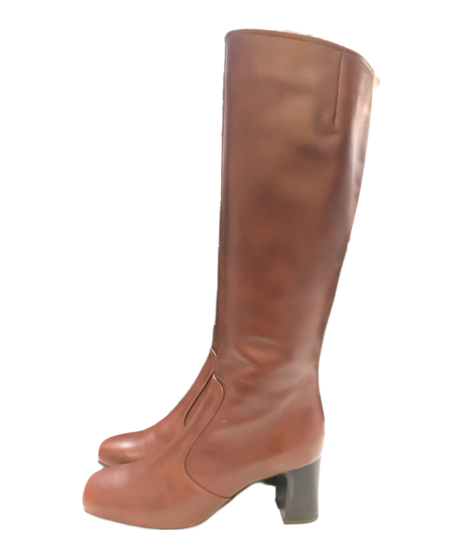 未使用品✨ネブローニ　レザーロングブーツ　キャメルブラウン　38 未使用品✨ネブローニ レザーロングブーツ キャメルブラウン 38 2025年