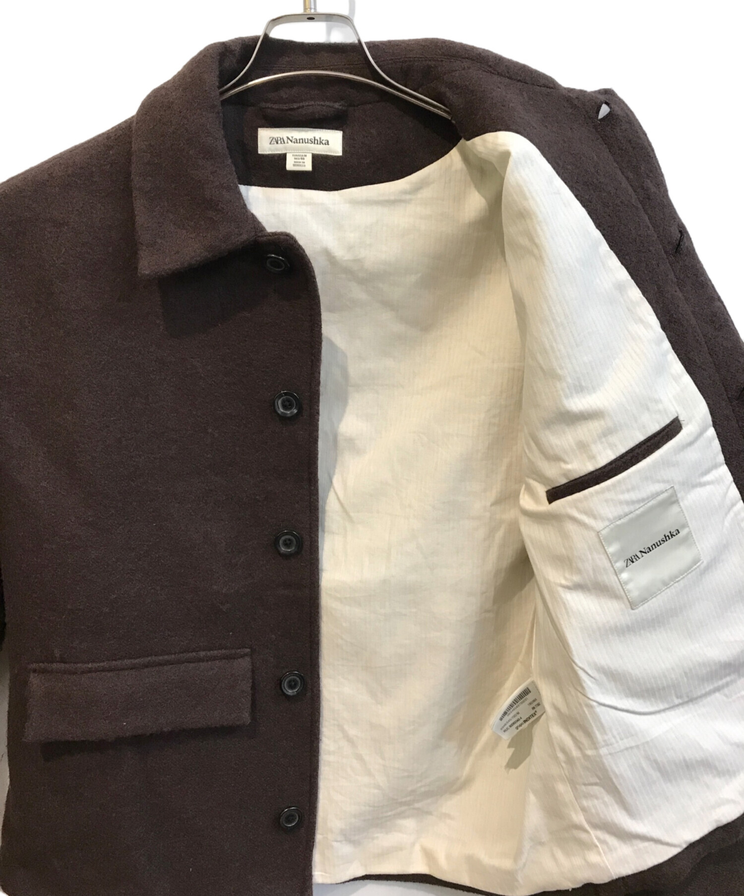 中古・古着通販】ZARA (ザラ) nanushka (ナヌーシュカ) ウールブレンド