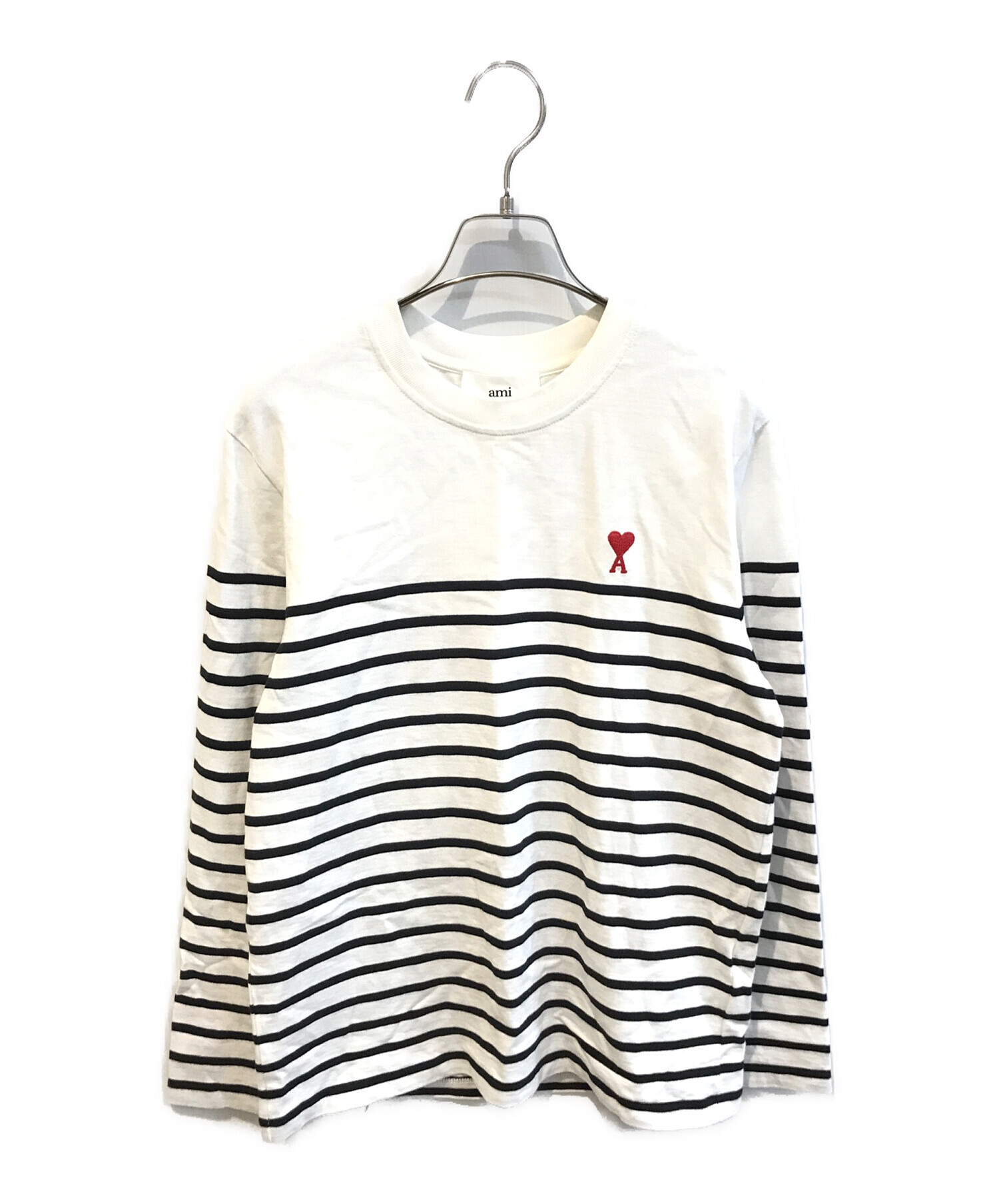 ♥アミ アミ AMI ストライプ ロング スリーブ Tシャツ パリス 長袖T 