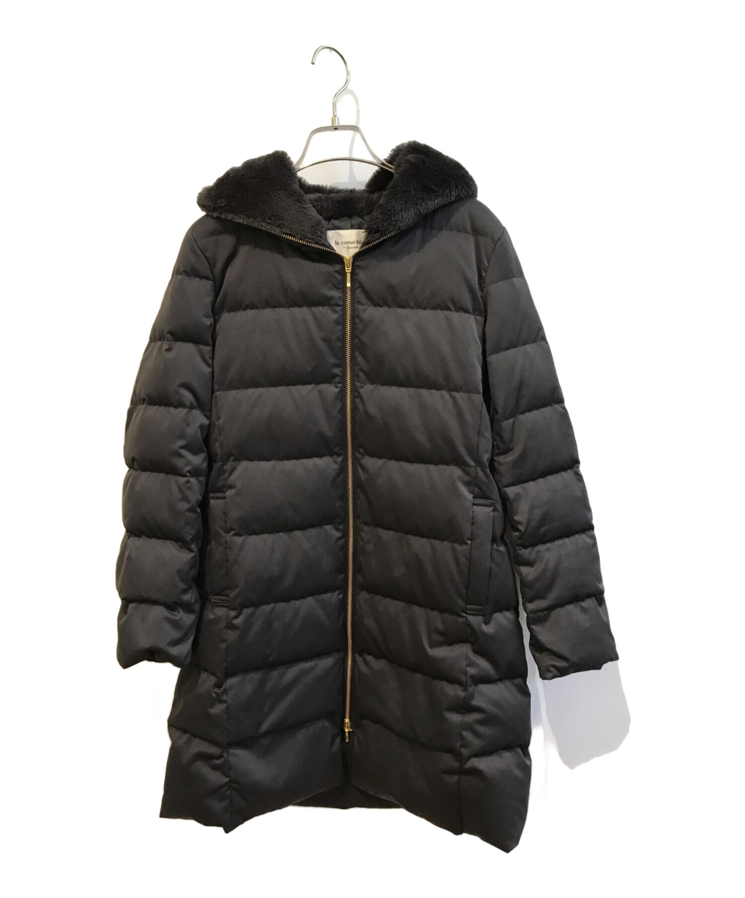 中古・古着通販】le.coeur blanc (ルクールブラン) ファーフードロング 