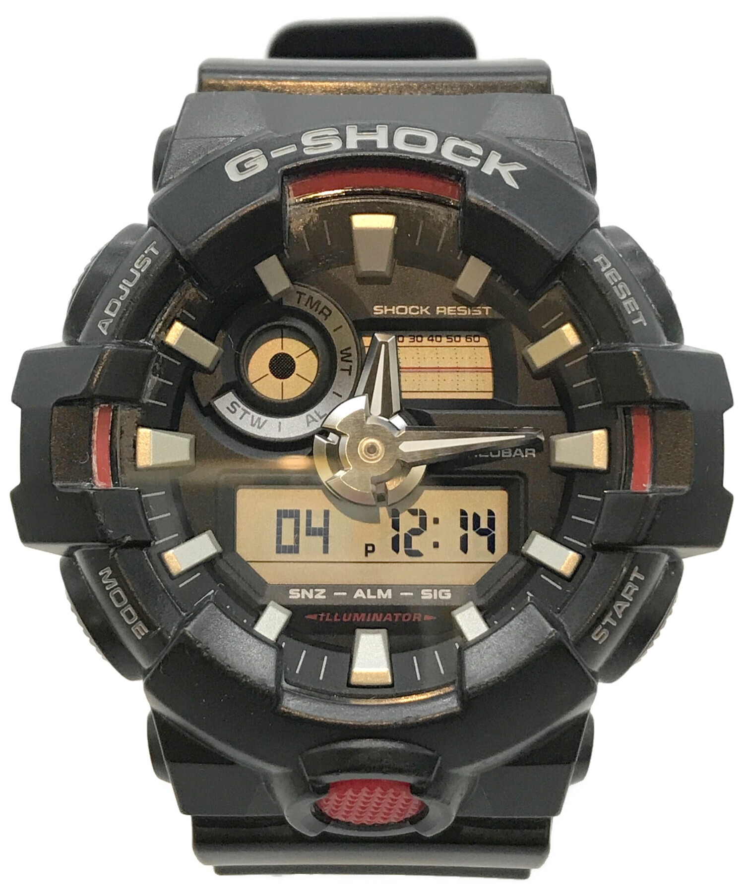 中古・古着通販】CASIO (カシオ) デジアナウォッチ ブラック｜ブランド