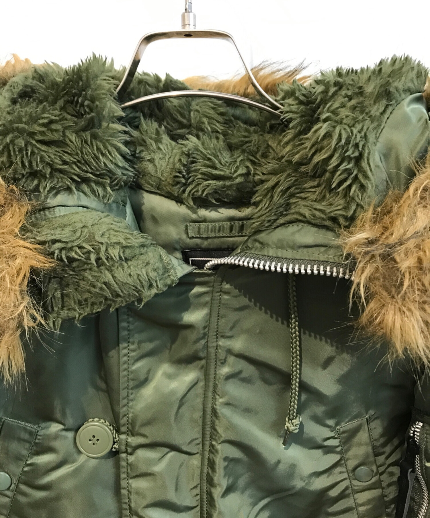 中古・古着通販】ALPHA (アルファ) N-3Bタイプコート グリーン サイズ