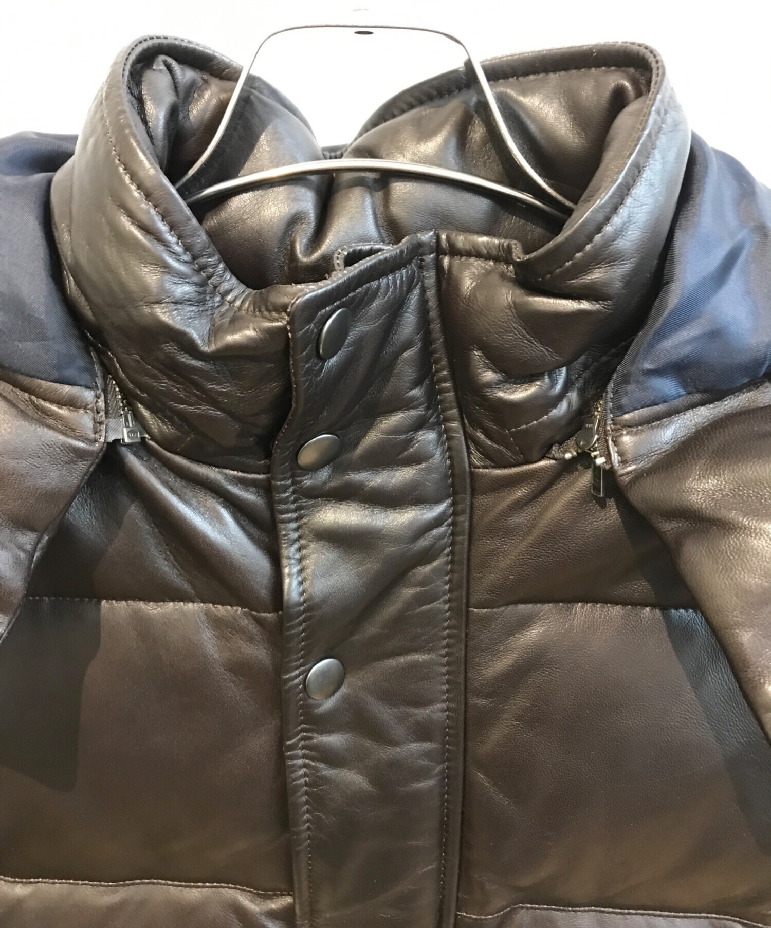 中古・古着通販】R.NEWBOLD (アールニューボールド) レザーダウン