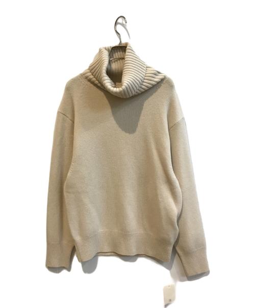 美品【ドゥーズィエムクラス】ニット セーター タートルネック ベージュ ウール 中古・古着通販】Deuxieme Classe (ドゥーズィエム クラス) ミドル