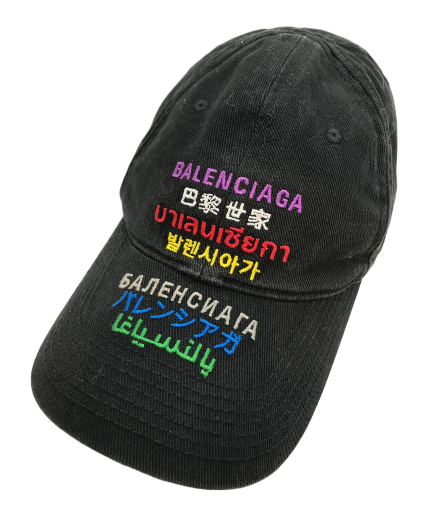 中古・古着通販】BALENCIAGA (バレンシアガ) ランゲージロゴキャップ