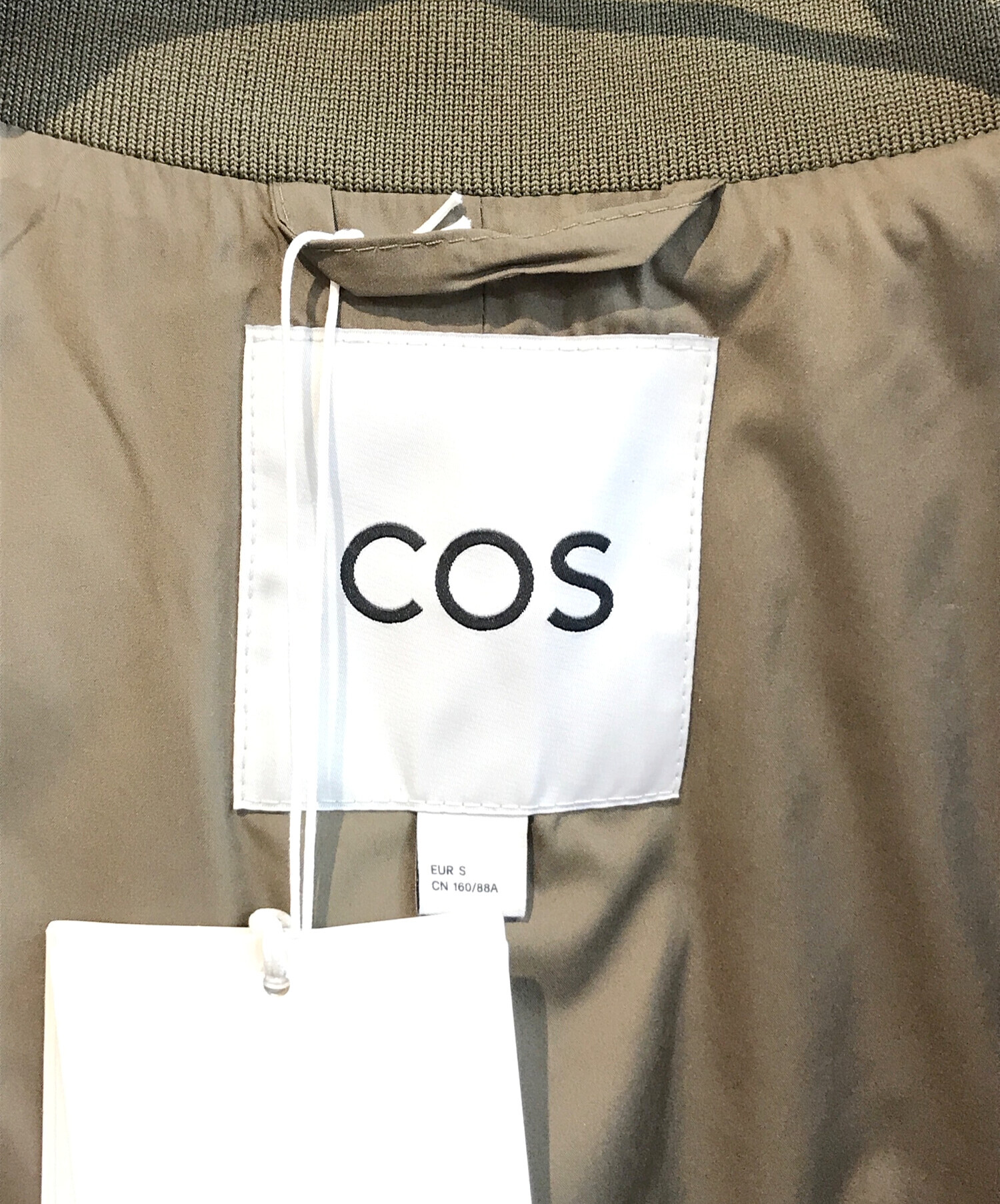 中古・古着通販】COS (コス) キルティングジャケット カーキ サイズ:S 