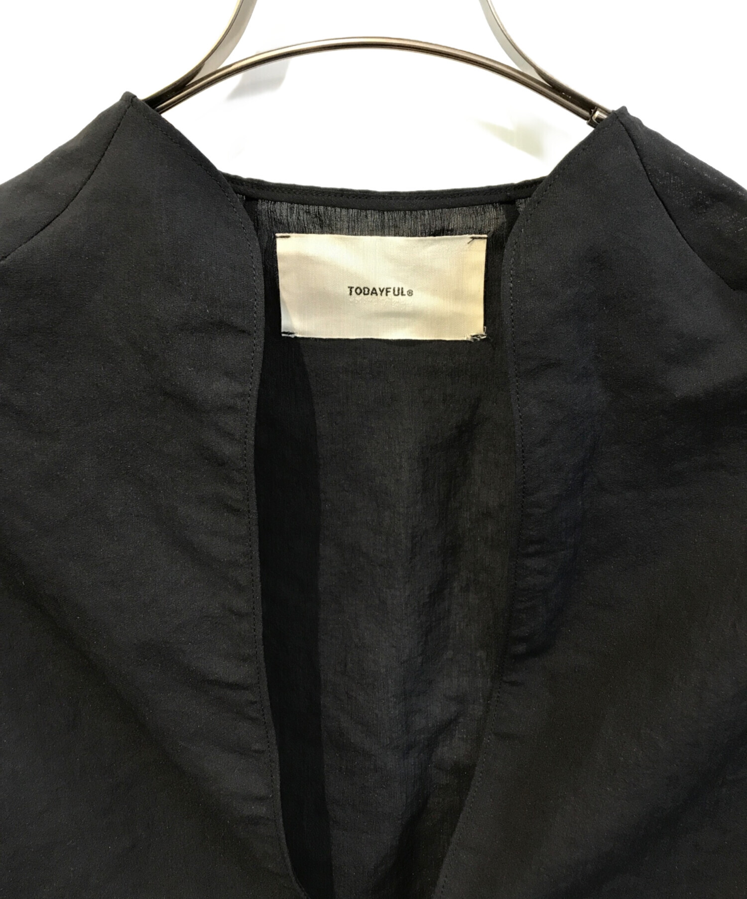 中古・古着通販】TODAYFUL (トゥデイフル) Slub Slit Shirts ブラック 