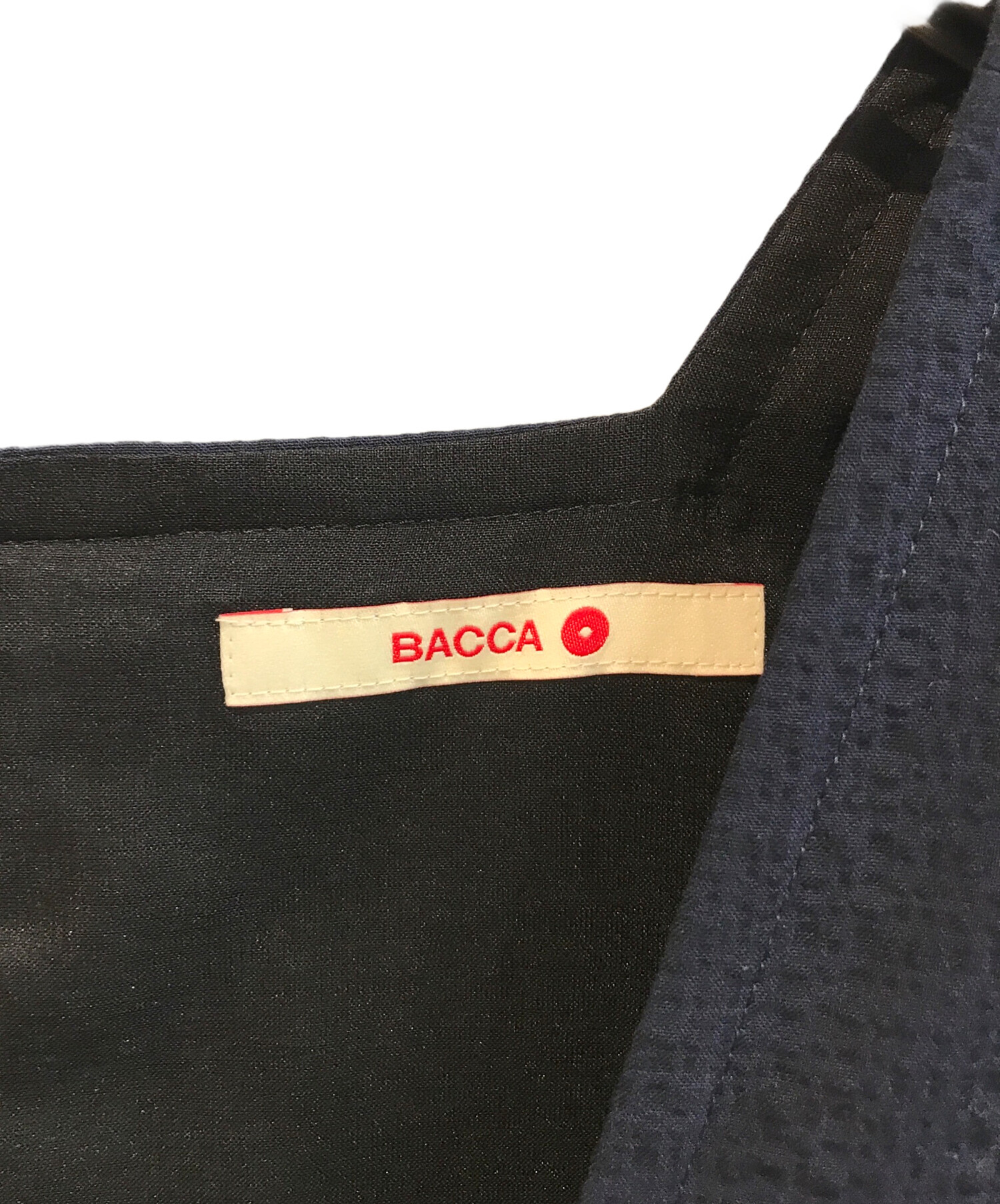 中古・古着通販】BACCA (バッカ) シアサッカー カバードサロペット 35
