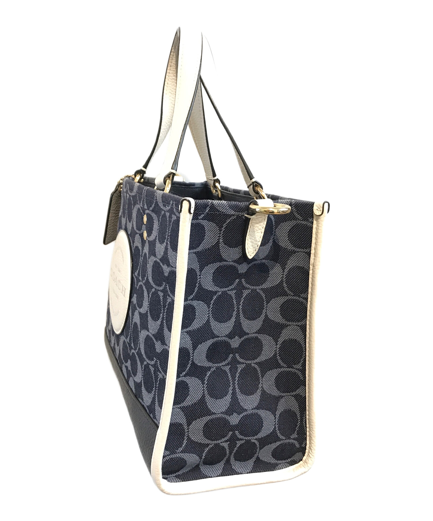 値下げ中！　 コーチ　カゴバッグ　2way 未使用 中古・古着通販】COACH (コーチ) 2WAYショルダーバッグ C2826 ブルー