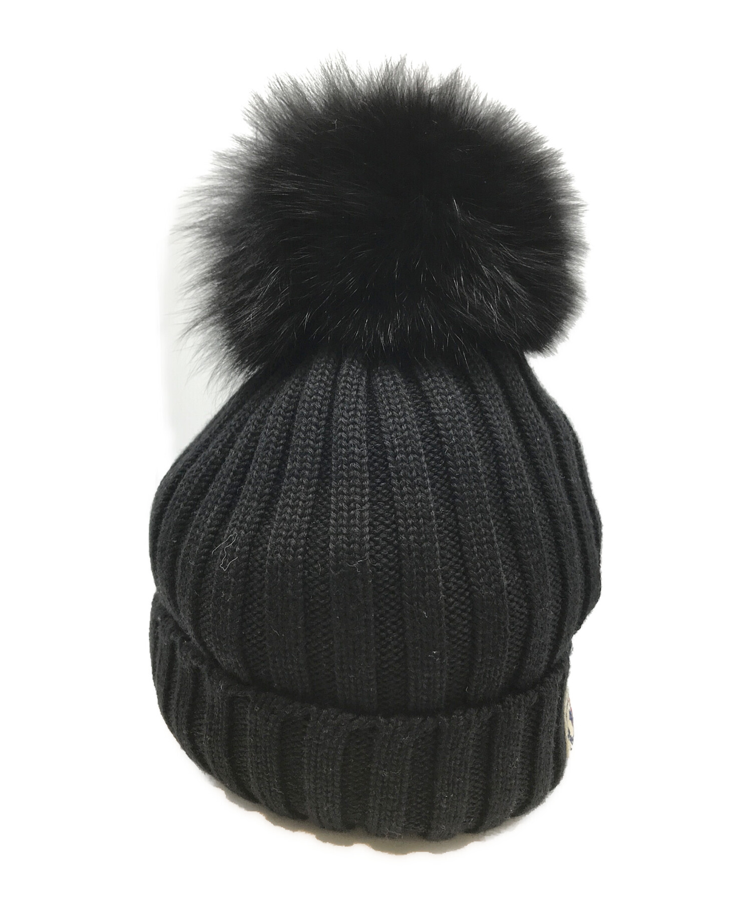 中古・古着通販】MONCLER (モンクレール) ファー付ニットキャップ