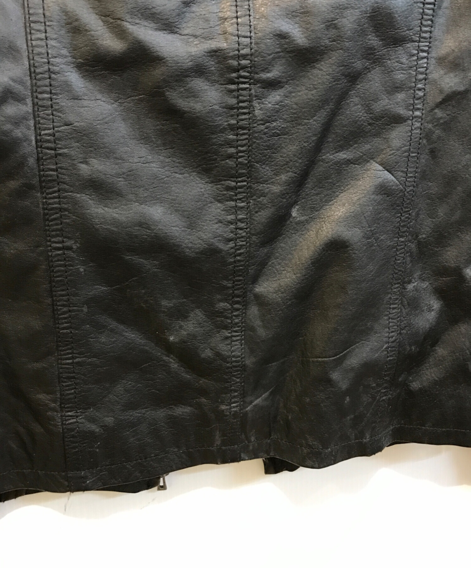 中古・古着通販】SHELLAC (シェラック) レザージャケット ブラック