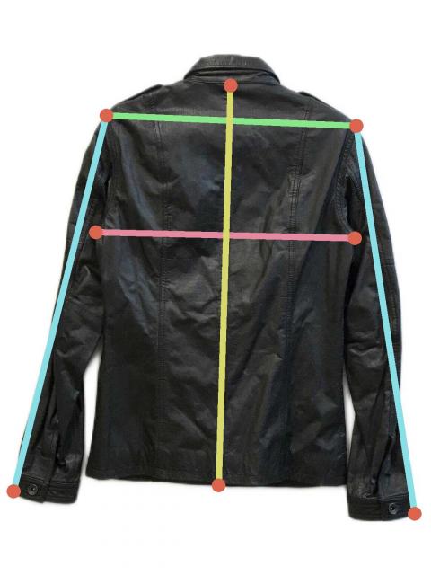 中古・古着通販】SHELLAC (シェラック) レザージャケット ブラック