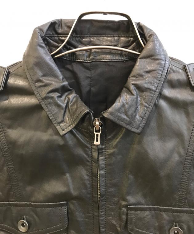 中古・古着通販】SHELLAC (シェラック) レザージャケット ブラック