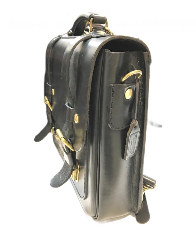 【今日限り値下げ】HERZ ブリックリュック　黒　ヘルツ 中古・古着通販】Herz (ヘルツ) レザーリュック ブラック｜ブランド