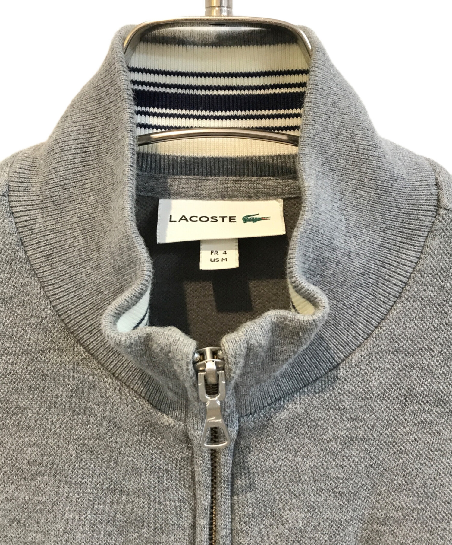 中古・古着通販】LACOSTE (ラコステ) ジップアップジャケット グレー