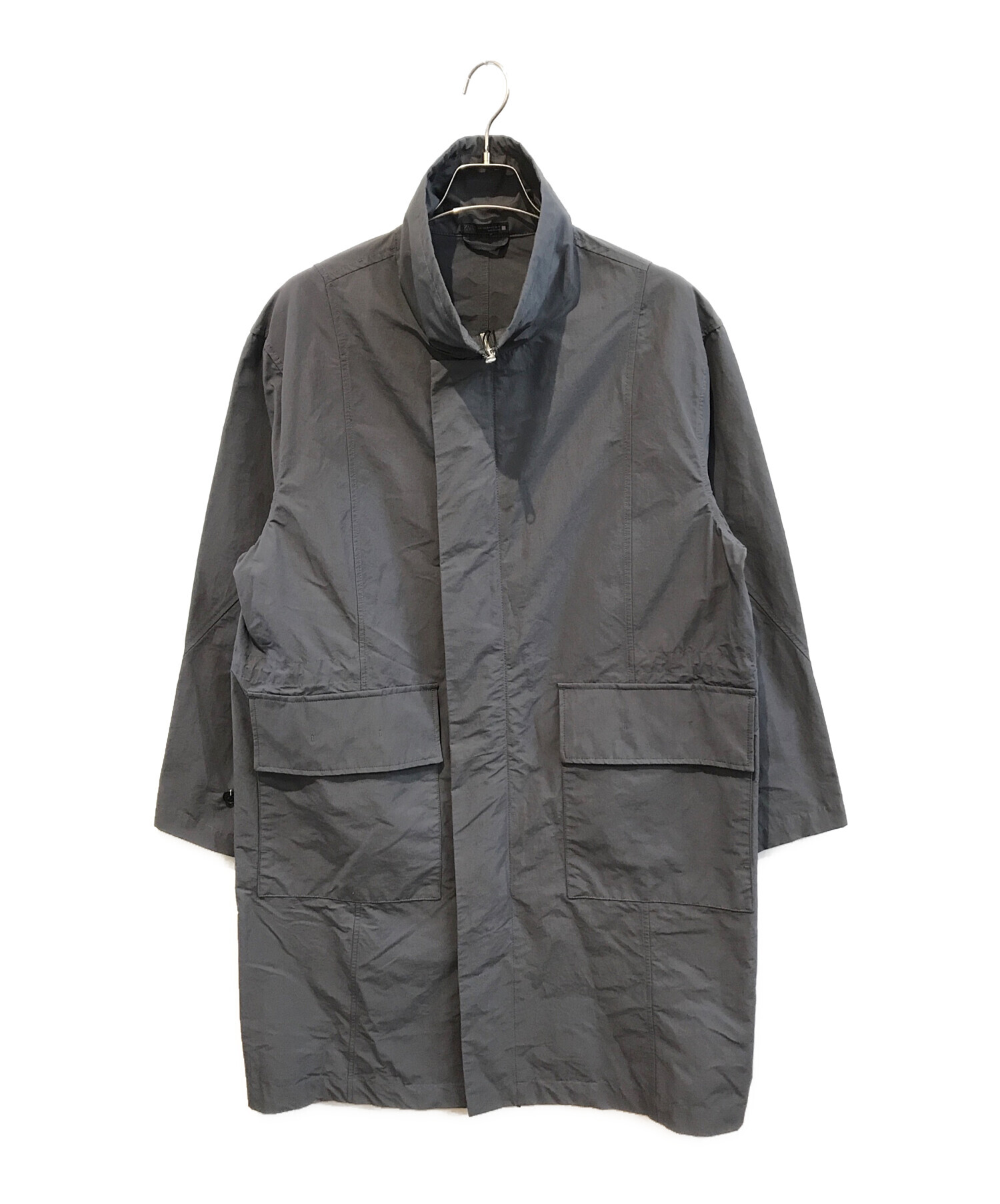 中古・古着通販】ZARA (ザラ) コットンナイロンコート グレー サイズ
