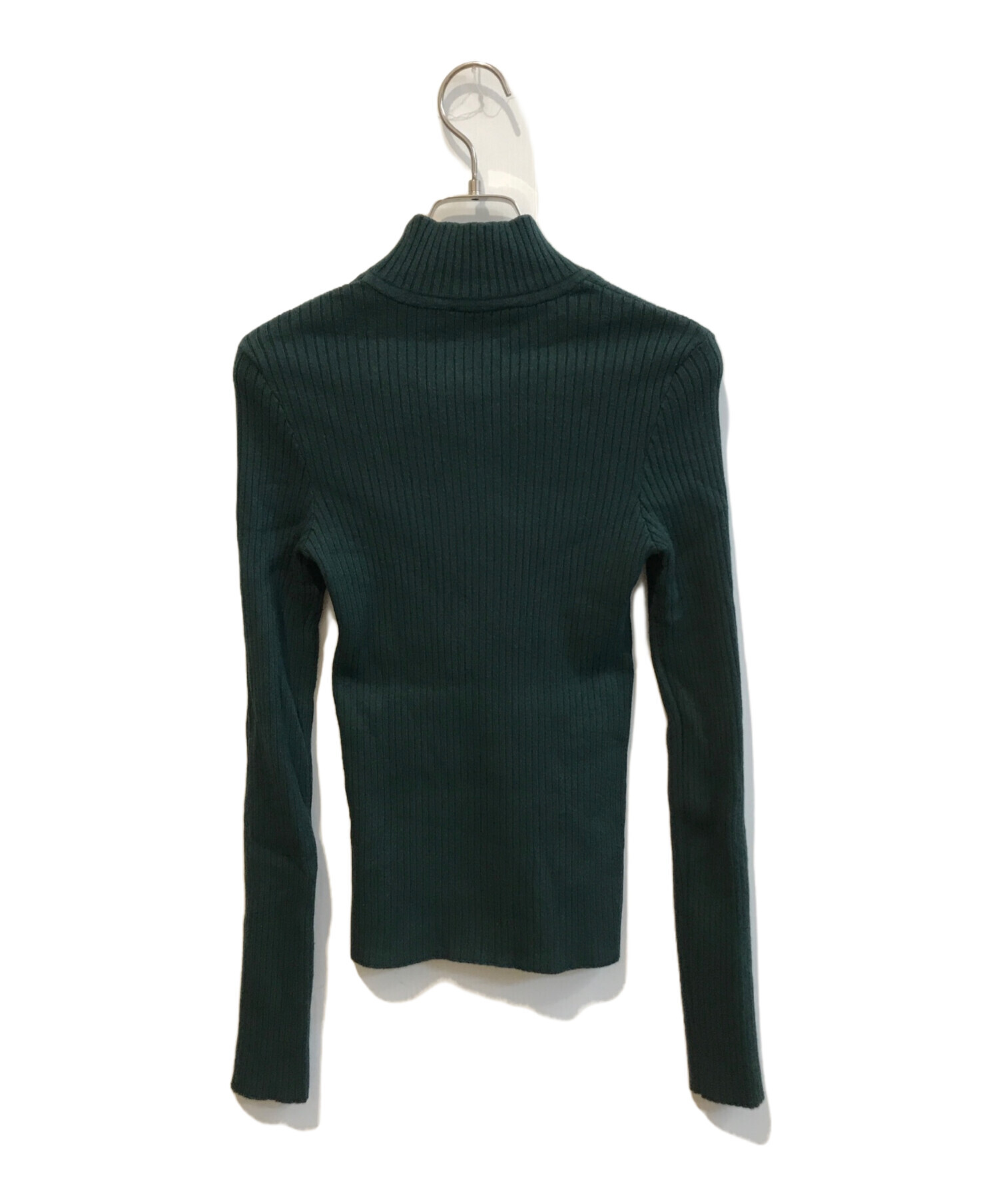 中古・古着通販】courreges (クレージュ) モックネックリブロゴニット