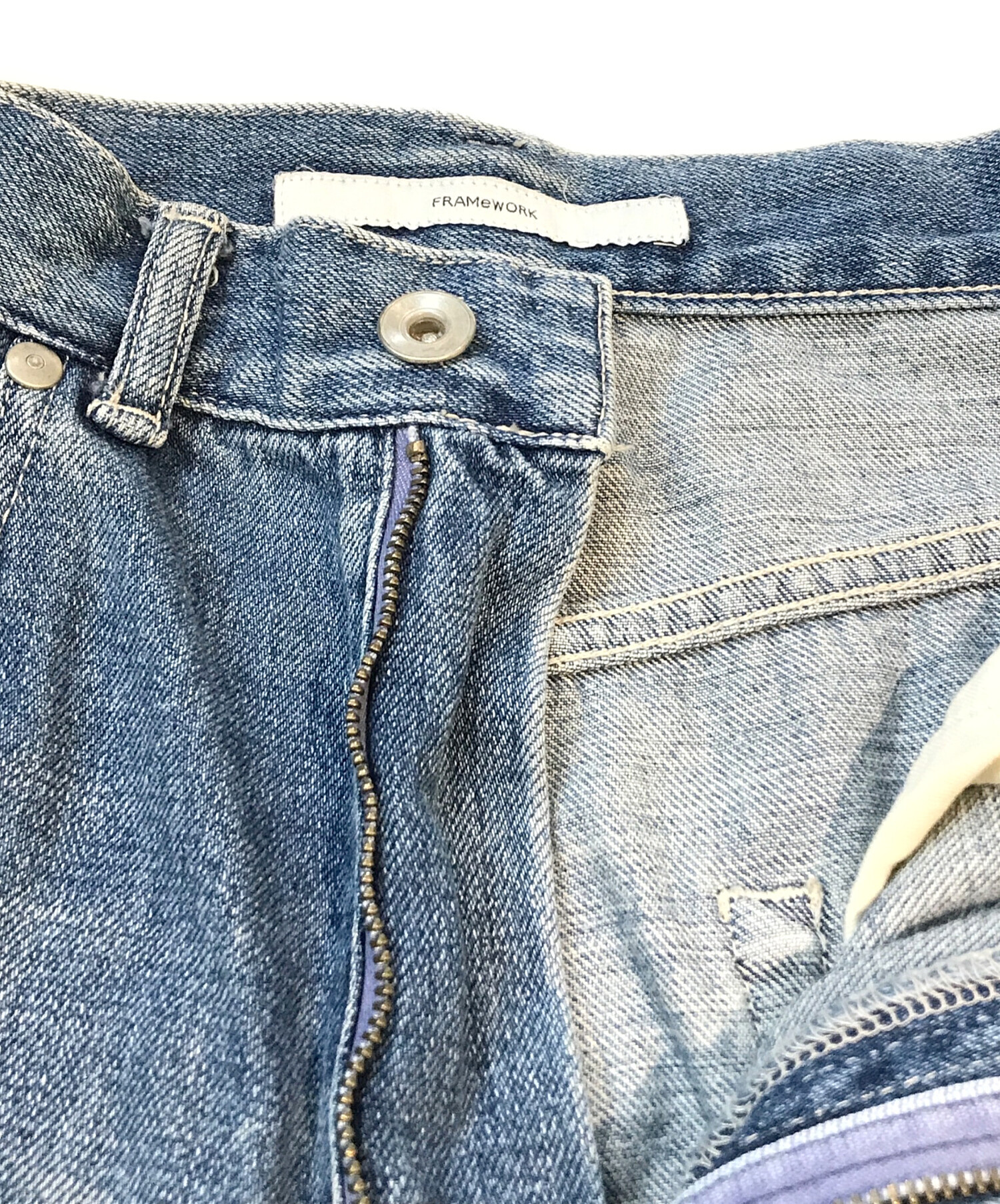 中古・古着通販】FRAMeWORK (フレームワーク) denim カーブパンツ