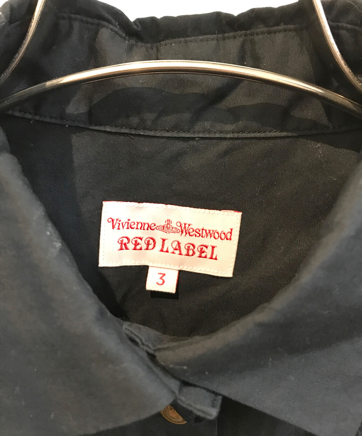 Vivienne Westwood Red Label ブラックシャツ L 新品同様 ヴィヴィアンウエストウッド レッドレーベル 長袖シャツ