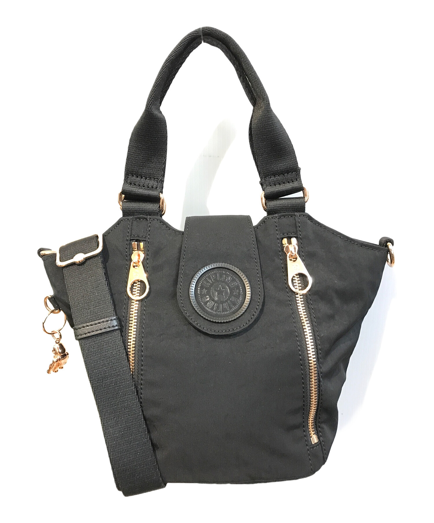 【新品未使用】キプリング kipling 2025年購入品 ミンタ 2WAY 中古・古着通販】Kipling (キプリング) 2WAYバッグ ブラック｜ブランド