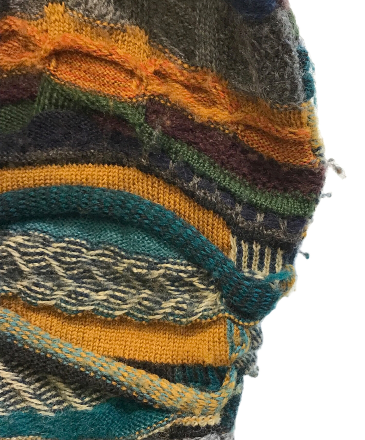 中古・古着通販】COOGI (クージー) 3Dニット マルチカラー サイズ:L