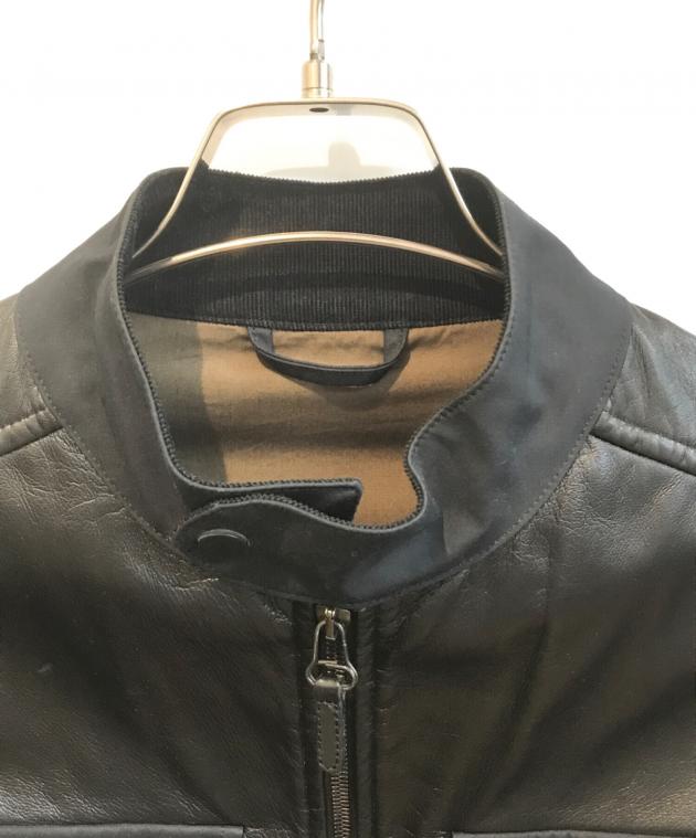 中古・古着通販】dunhill (ダンヒル) レザー切替ジャケット 52838