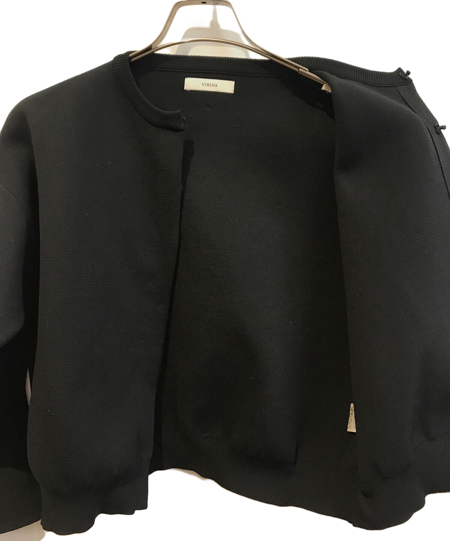 中古・古着通販】VIRINA (ヴィリーナ) ローラカーディガン ブラック